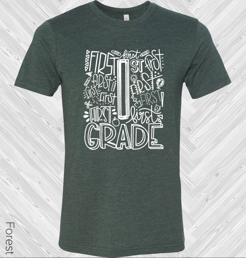 1st Grade Subway Art Graphic Tee product image 1