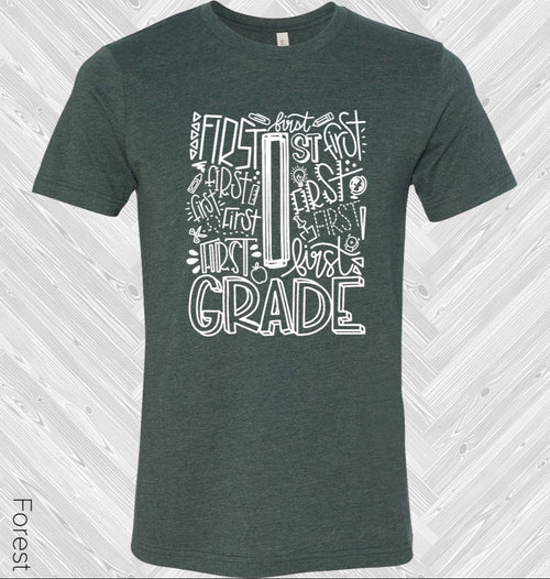 1st Grade Subway Art Graphic Tee product image 1