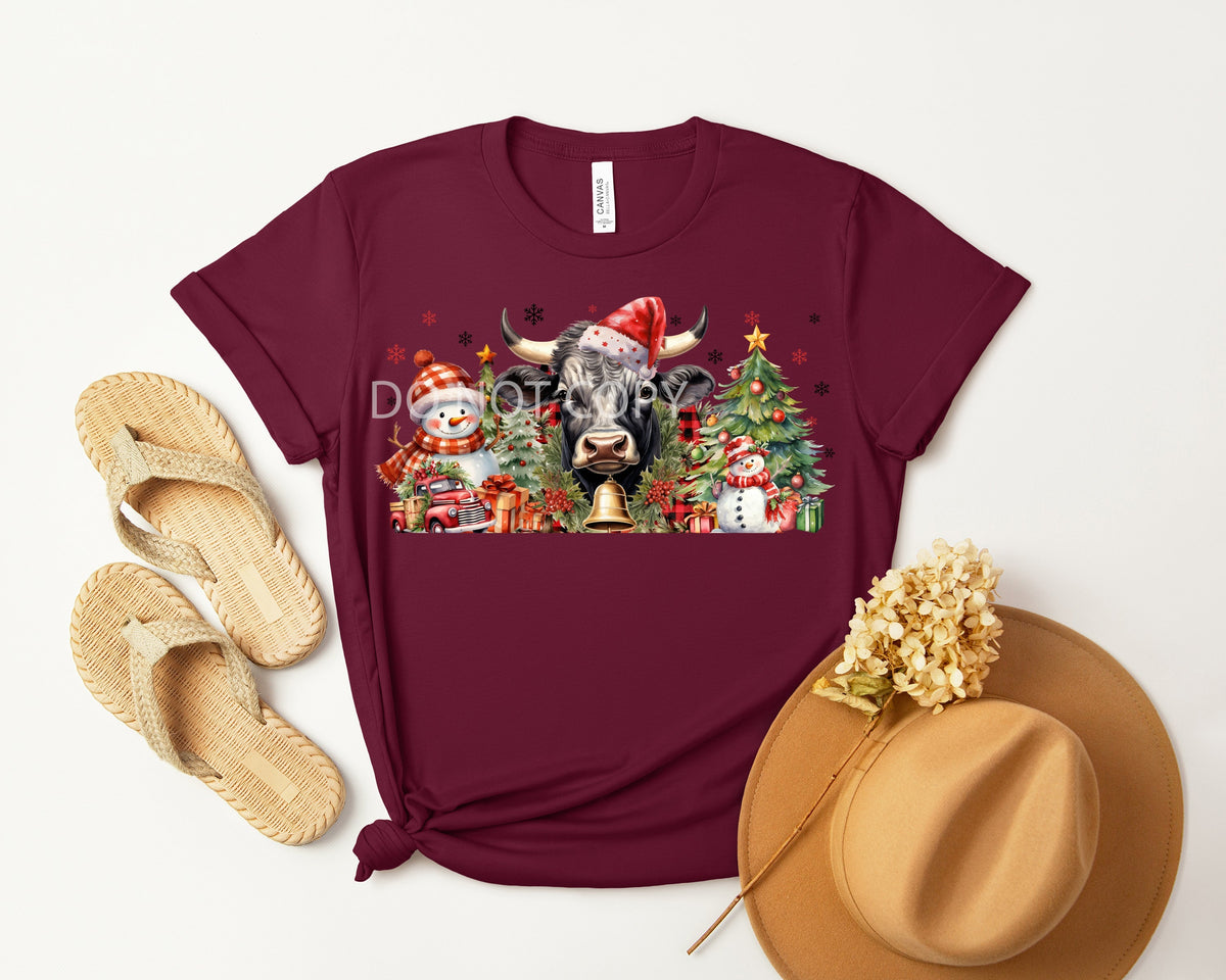 Christmas Cow Band Graphic Tee product image 1
