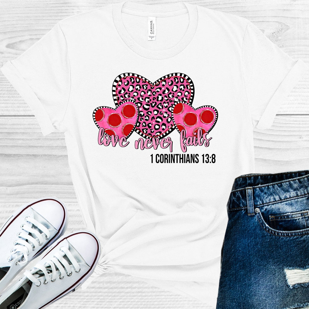 Love Never Fails Graphic Tee product image 2