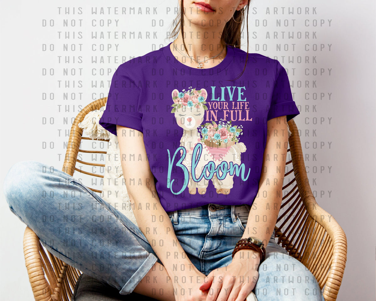 Live Your Life in Full Bloom Graphic Tee product image 1