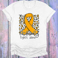 Nobody Fights Alone Light Orange Ribbon Graphic Tee product image 1