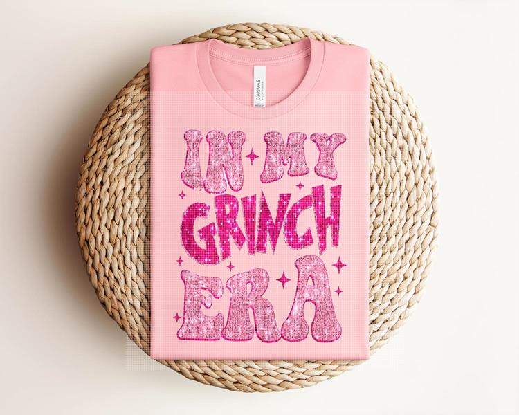 Faux Glitter in My Gr*nch Era Graphic Tee product image 1