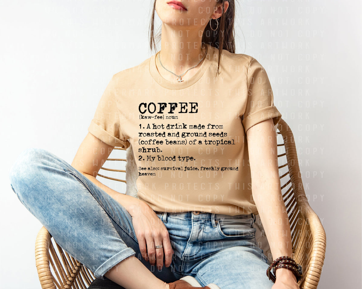 Coffee Definition Graphic Tee product image 1