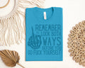 Remember to Look Both Ways Graphic Tee product image 1