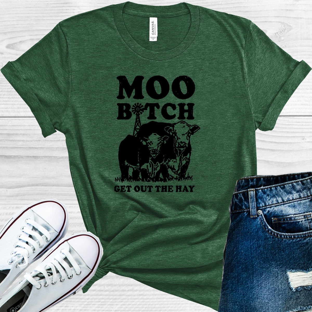 Moo B**** Get Out the Hay Graphic Tee product image 1