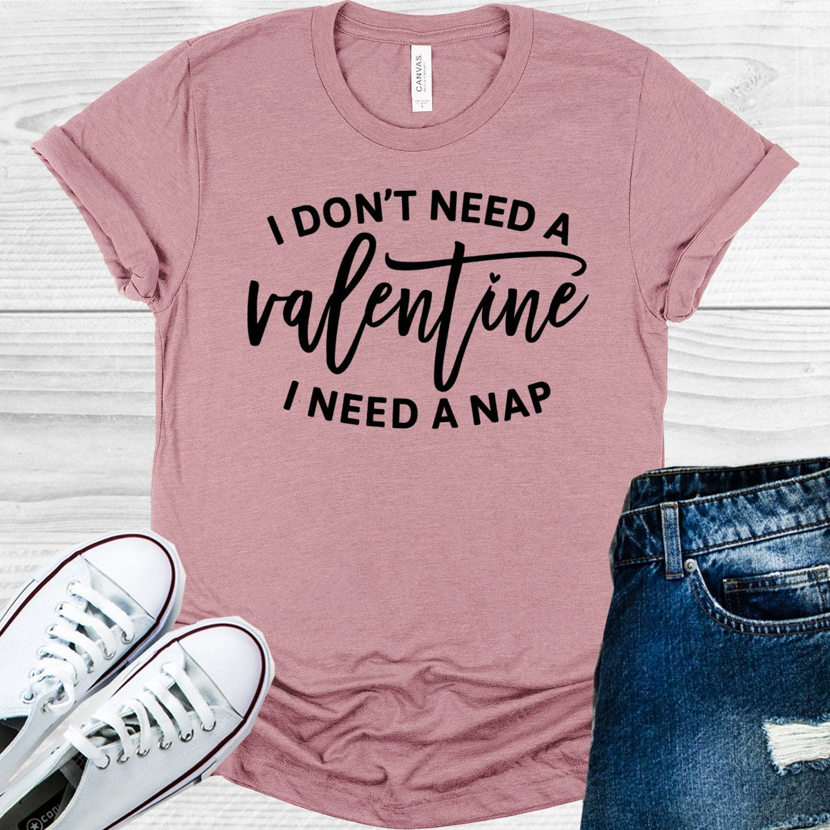 I Don't Need a Valentine I a Nap Graphic Tee product image 1